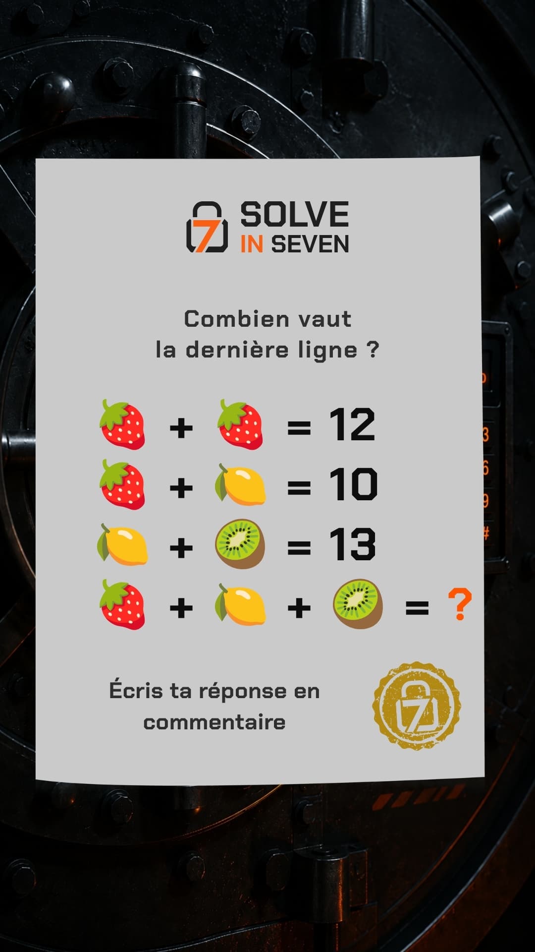 Image de l’énigme Fraise, citron, kiwi : combien ?